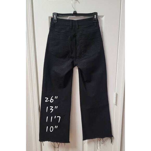 TRN Frayed Hem Wide Leg Jeans 24 - Picture 4 of 11